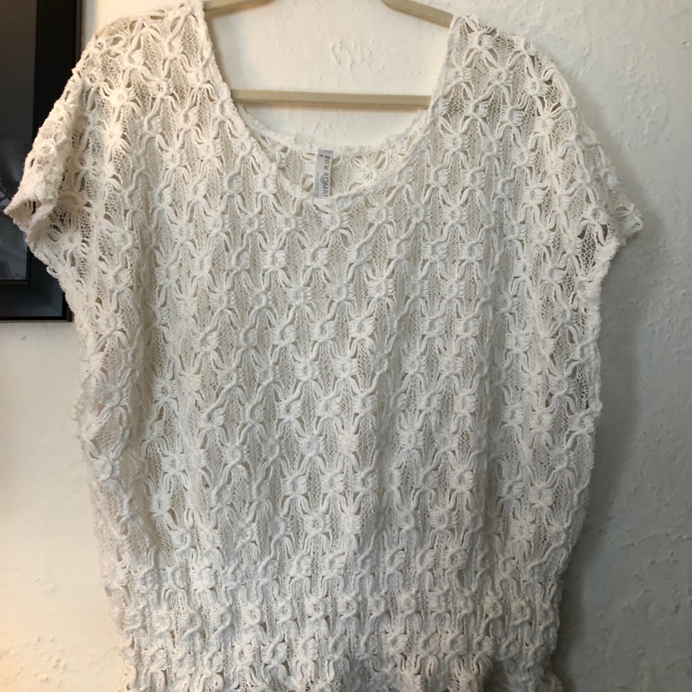 Free people transparent cream coverup